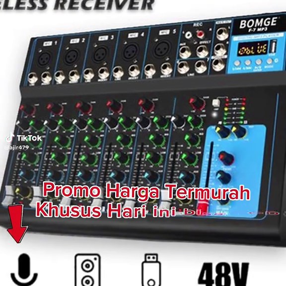 BOMGE F4 Bluetooth Portable Audio Mixer#fyp #fypage #kernjangkuning #RamadanDiTikTok #JelajahRamadan