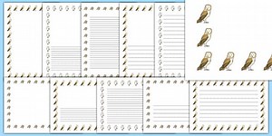Owl Page Borders