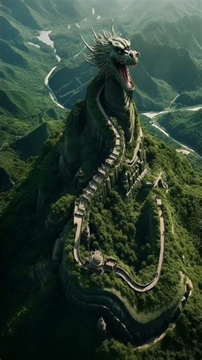 angry chinese dragon 🐉 | chinese dragon mountain view #nature #naturelovers #sad #love #song #china