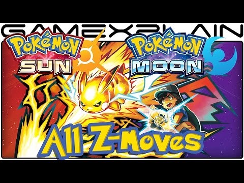 Pokémon Sun & Moon - All 26 Z-Moves