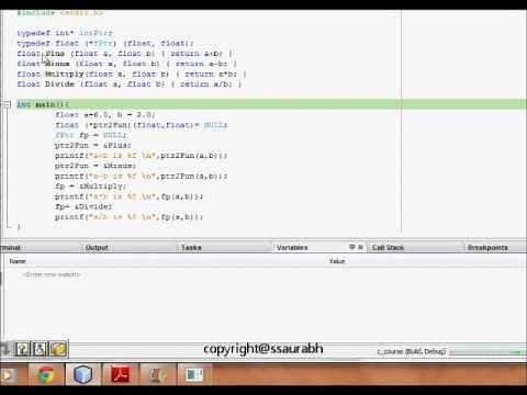 C Programming: Function Pointers and Call Back Functions