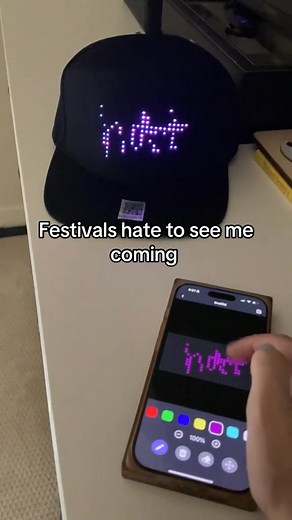 62 reactions · 13 comments | Customize your own vibe! This LED cap lets you display text, GIFs & graffiti via smartphone. Perfect for parties, concerts, games – be the center of attention!  Key Features: • Type Custom Text & Animations via App • Bluetooth Connect (iOS/Android) • Rechargeable, 8+ Hours Use • Adjustable Fit, Comfort Wear  Tap to Get Yours & Stand Out Now! | Homeryl | Facebook