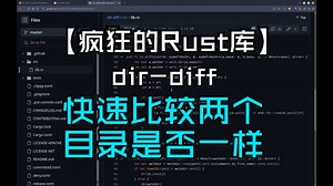 【疯狂的Rust库】dir-diff 快速比较两个目录是否一样_哔哩哔哩_bilibili