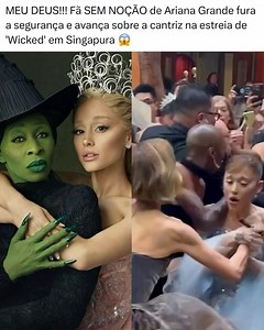 Gente, que situação! Durante a premiére do tão esperado Wicked, um fã conseguiu atravessar a segurança e avançar em direção à Ariana Grande, surpreendendo todo mundo que estava no tapete verde. E o detalhe que deixou a internet em choque: é o mesmo fã que já havia invadido shows da Katy Perry, The Weeknd e The Chainsmokers. Ou seja… não foi um caso isolado, já virou padrão. Mesmo com o susto, Ariana manteve a postura profissional e seguiu o compromisso, mas a cena levantou uma discussão importan