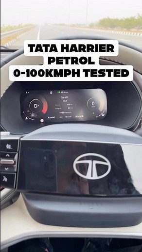 0 to 100kmph in TATA HARRIER PETROL