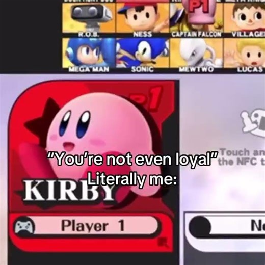 kirby smash bros meme