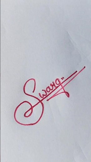 Swara💙 name signature|#trending #signature #calligraphy #viral #handwriting #shorts #youtubeshorts