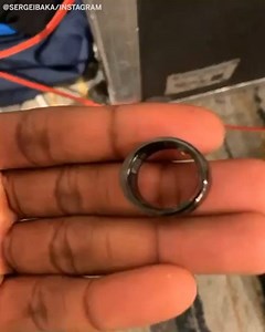 Serge Ibaka shows off his smart ring that could help with early detection of COVID-19 for NBA players in the Orlando bubble. (via Serge Ibaka) | NBA on ESPN