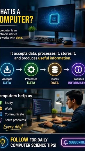 What is a Computer? 💻 | Computer Science Tips #Shorts