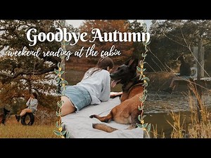 Cozy Cabin Reading Vlog 🍂📖 thrifting, reading, last bits of fall vibes