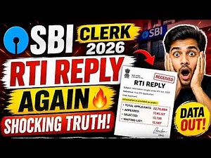 SBI Clerk 🔥 RTI Reply 🫠