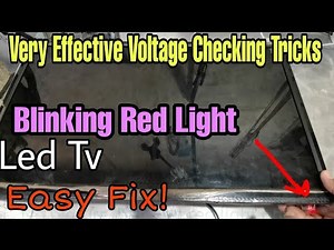 How to Fix Blinking Red Light in Led Tv?(ENGLISH Subtitle)