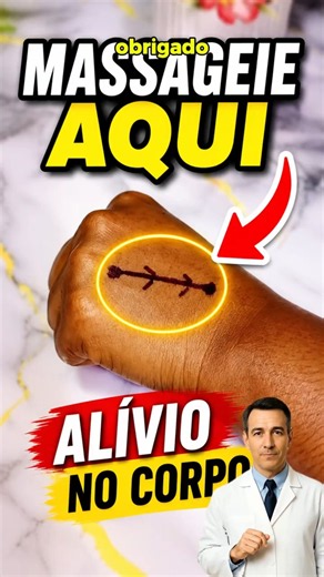 Massageie Este Ponto da Mão por 2 Minutos e Sinta a Diferença! #Saúde #Massagem #dicas #shorts