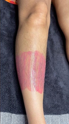 Leg waxing by Rica wax/ #waxing #skincare #bodyhairremoval #wax ​⁠#legwaxing #hair ‪@pummybeautyworld‬