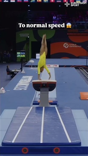 💥 Olympic champ Rebeca Andrade is back and on top to lead vault qualifying in Rotterdam 🇧🇷