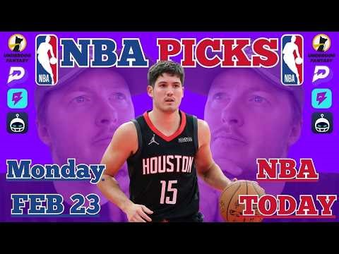 My 4 Best NBA Picks Today | Monday February 23 | Player Props, Bets, and Predictions