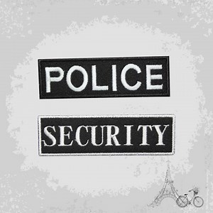POLICE SECURITY Officer Logo Movie Video Game Embroidered Iron on Patch Sew on Badge Applique - Etsy Canada