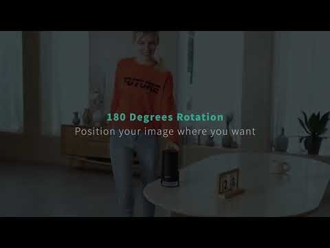 Portable 4K Mini Projector with WiFi & Wireless | Built-in Apps, Auto Keystone, Native 1080P | Home