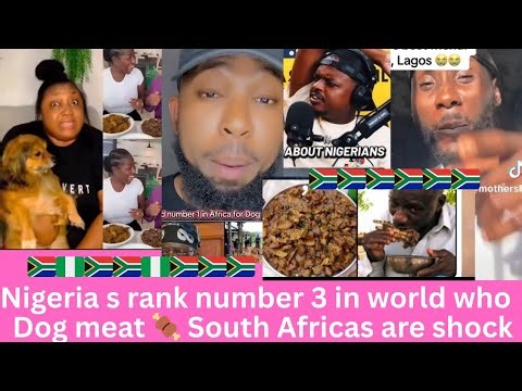 South Africa men shocked after seeing Nigerias eat dog meat, A must watch, unbelievable