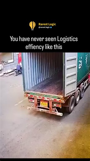 Rarest Logic | Educational 🧠 | Ever wondered how workers get massive, perfectly aligned loads inside a shipping container without damaging anything? The answer isn’t... | Instagram