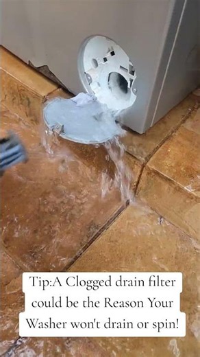 DIY tip:Clearing the Drain Filter Might Be the Simple Fix Your Washing Machine #shorts #viral #DIY