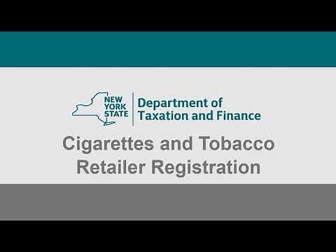 Cigarettes and Tobacco Products Retailer Registration Demonstration