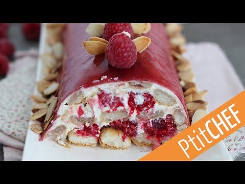 BÛCHE TIRAMISU AUX FRAMBOISES : le dessert le plus gourmand pour Noël !