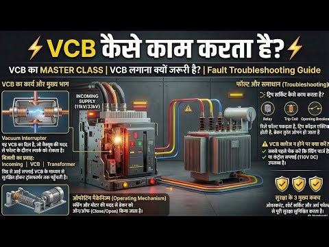VCB Full Explained 🔥 | Complete Working, Internal Parts, Trip Circuit & Troubleshooting