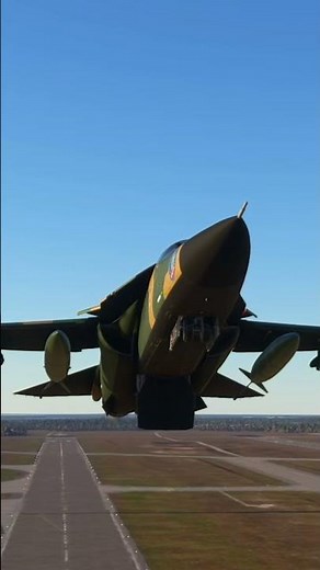 F-111 Aardvark Thrills the Skies | Heart-Pounding Takeoff & Gear Up!
