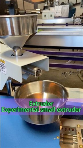 Experimental small extruder