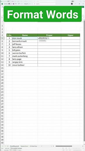 Format Words Like a PRO in Excel!