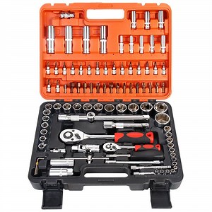 [Hot Item] 37PC Box Wrenches Hardware Tool Vehicle Auto Repair Set Machine Repair Combination Tools Screwdriver Hand Tool Kit