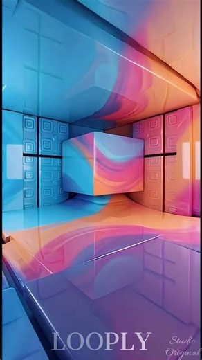 Smooth Color Flow 🎨 LOOPLY Studio Original #colorillusion #relaxing #satisfying