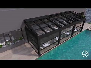SCHILDR | 2024 Model : Dynamic | Retractable Glass Roof System | Ultimate Outdoor Solutions