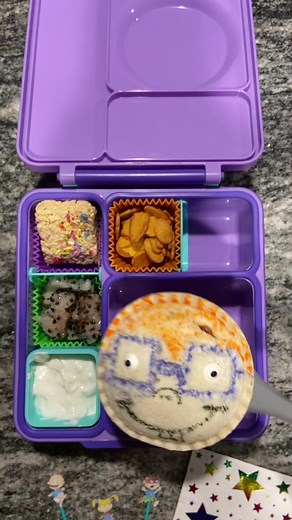 Rugrats Themed Lunch Ideas with Dip Container | Fun Lunchbox Ideas