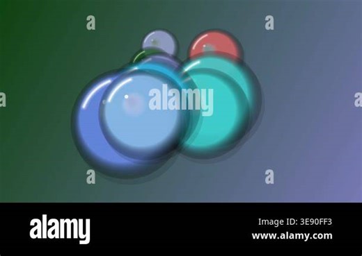 Abstract Set of Colorful Glowing Sphere Icons and Floating Orbs Collection Stock Video Footage - Alamy