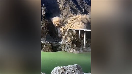 Major Chinese bridge collapses into river just months after opening to traffic
