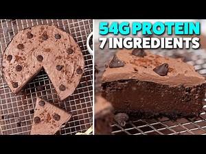 Chocolate Protein Cheesecake without Protein Powder | Easy Dessert