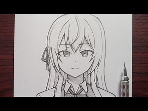 How to draw Alya easy step by step