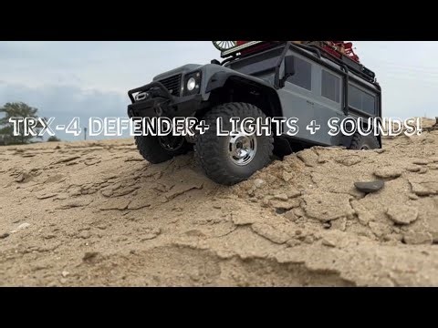 TRAXXAS TRX-4 DEFENDER + Pro Lighting + ESS Dual Sound Module!
