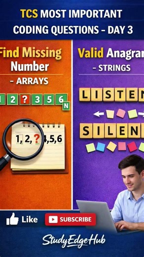 TCS NQT 2026 🔥 Most Important Coding Questions | Day 3