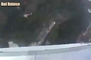 Man falls from a really high building