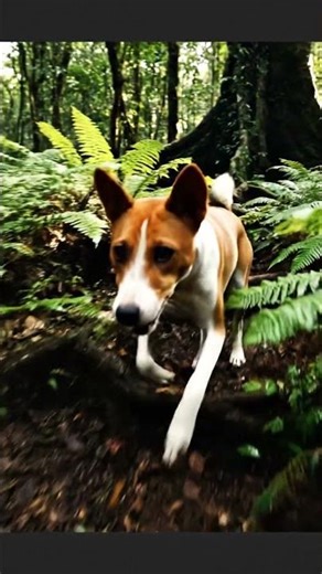 The Silent Hunter: Basenjis Tracking Prey in the Central African Rainforest