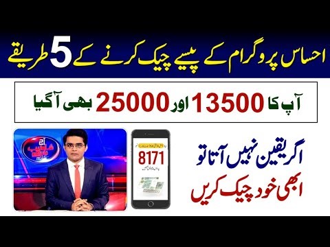 Ehsaas Program Ke Paise Kaise Check Karen | BISP Payment Check By CNIC | 13500 Check Karne Ka Tarika
