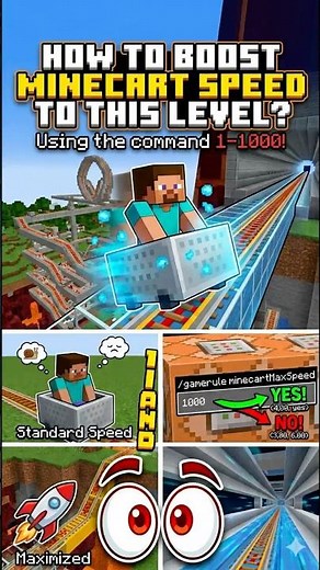 How to max out minecart speed?