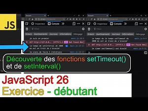 JavaScript26-Exercice-découverte des fonctions setTimeout( ) et setInterval( )-débutant
