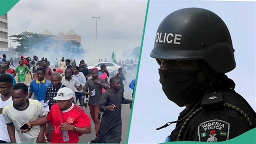 Breaking: Security operatives fire live rounds at Abuja ‘Free Kanu’ protesters