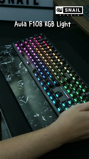 - Aula F108 x Black Transparent Keycaps -