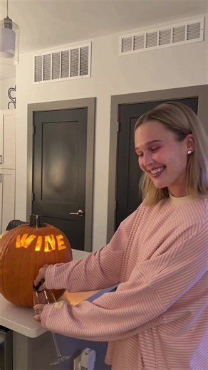 bringing our pinterest board to life with this PUMPKIN 🤭🍷 | pumpkin decor
