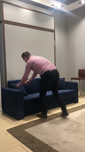 Smartbed V Sofa - how easy it is to open the wall bed
